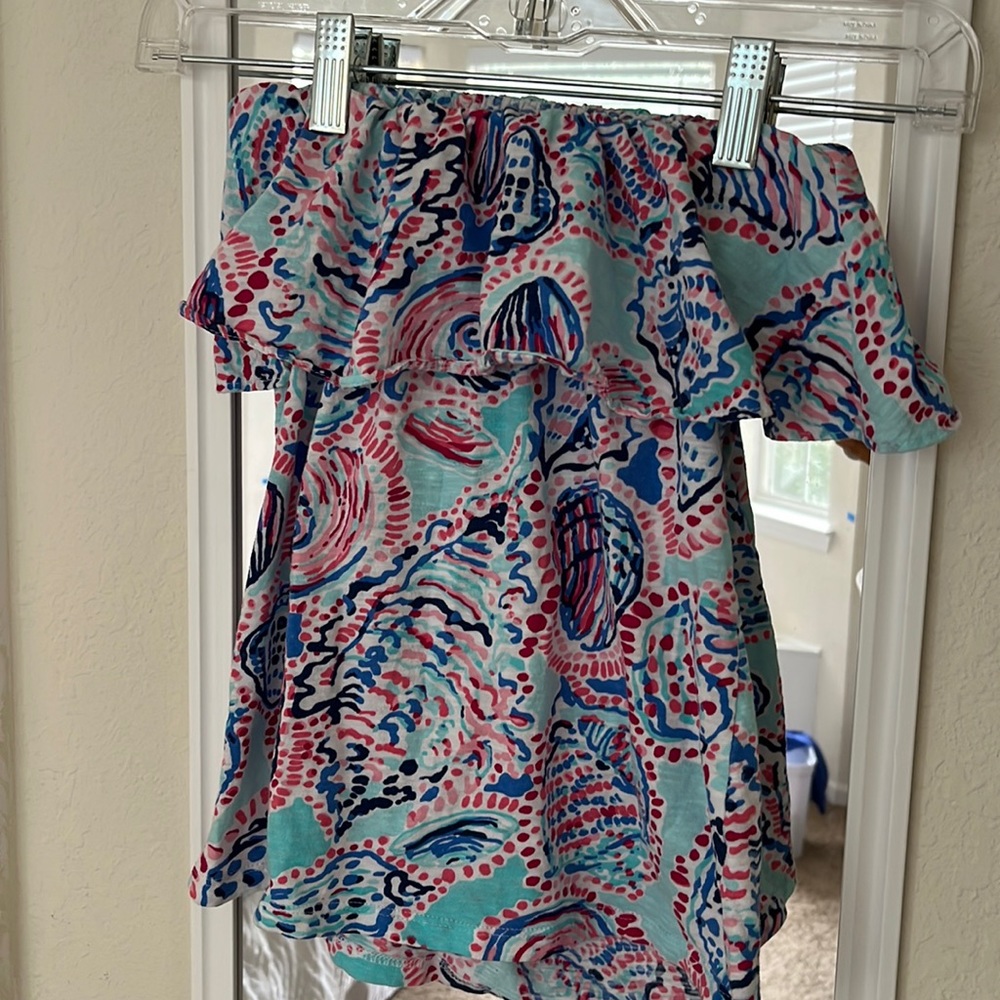 Strapless Lilly Pulitzer Top